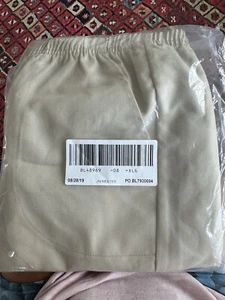 Blair Cotton Blend Stretch Comfort High Waist Straight Leg Beige Pants, Size XL - Picture 1 of 9