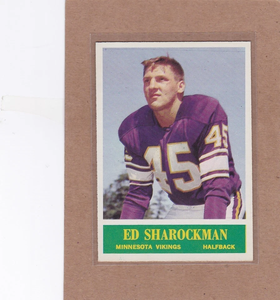 1964 PHILADELPHIA FOOTBALL ED SHAROCKMAN #108 VIKINGS EXMT *A36624 - Image 1 of 1