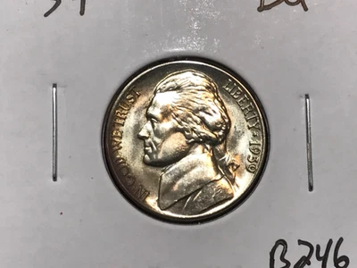 1939-P Jefferson Nickel - BU/Uncirculated 5C - B246 - Image 1 of 4