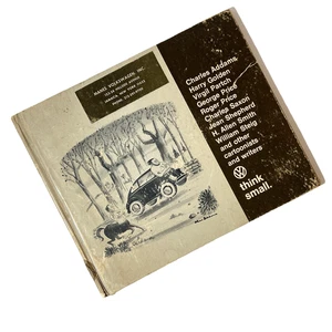 1967 VW Think Small Book Volkswagen Advertising Cartoons Charles Addams Steig - Picture 1 of 20