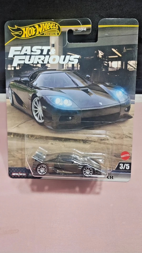 Hot Wheels Premium Fast & Furious Koenigsegg CCXR Real Riders Diecast escala 1:64 Foto 1 de 2
