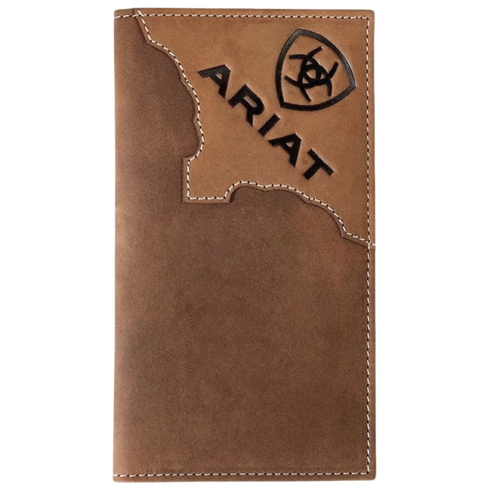 Cartera chequera de rodeo de cuero de dos tonos Ariat para hombre (bronceado) Foto 1 de 2