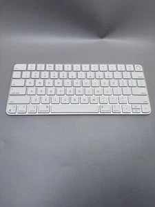 Apple Wireless Magic Keyboard Touch ID Lightning White Slim Fingerprint Bluetoot - Picture 1 of 11