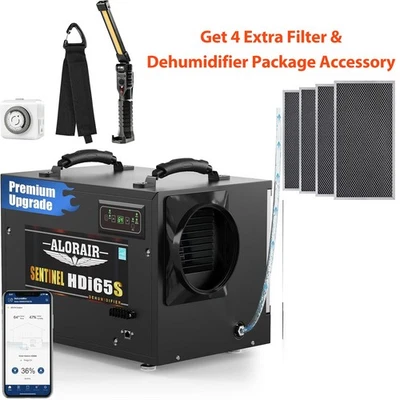 Alorair Sentinel HDi65S 120 Pint Basement Dehumidifier w/Pump, Wi-Fi 5Y Warranty - Image 1 of 4
