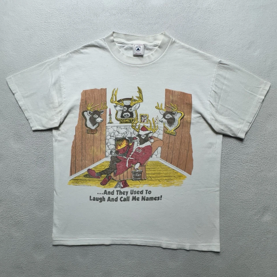 Camiseta De Colección 1994 Lisa Taylor “Rudy Revenge” Divertida Ciervo Navidad L EE. UU. Foto 1 de 4