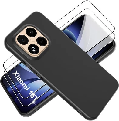 HFICY Für Xiaomi 15T/15T Pro Hülle, Schutzhüllen Schlanke Silikon Shockproof Gel case