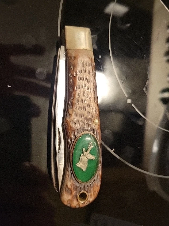 Camillus American Wildlife Series Model 10 Buck Folding Pocket Knife 2 Blade - Image 1 of 1