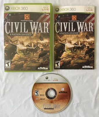 Civil War: A Nation Divided (Xbox 360, 2006) Complete With Manual - Image 1 of 4