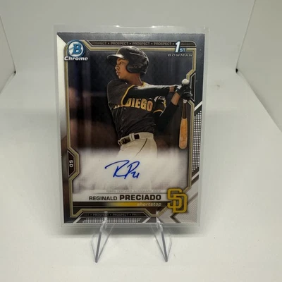2021 Bowman Chrome #CPA-RPR Reginald Preciado Prospect Autographs 4280 - Image 1 of 2
