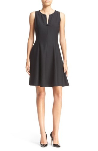 ABITO SVASATO KATE SPADE NEW YORK CREPE FIT & FLARE tg 8