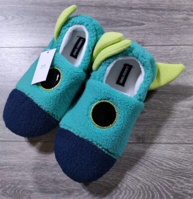 Lands End Slippers Big Boys Girls Size 5 Space Rocket Galaxy House Shoes Kid - Image 1 of 4