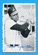 1969 TOPPS DECKLE EDGE # 17 FELIPE ALOU ATLANTA BRAVES EXMT FREE SHIPPING
