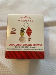 1007. PUNZE PEANUTS ORNAMENT "GOOD GRIEF, CHARLIE BROWN" TANGLED KITE 2014 - Bild 1 von 4