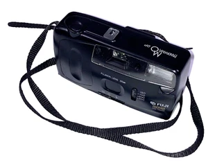 Fuji Panorama Mo Op OneTouch analoge Kompaktkamera schwarz 35 mm - Bild 1 von 9