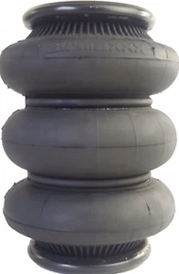 airmaxxx 2600 Triple Bellow Air Bag 1/2"NPT Port Air Ride Suspension Spring - Picture 1 of 24