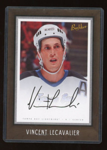 2006-07 Beehive 5x7 Dark Wood #9 Vincent Lecavalier