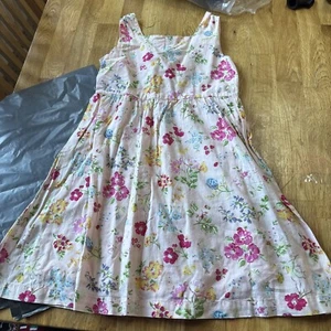 -677 Cath Kids Girls Pink Floral Cotton Dress 4-5years - Picture 1 of 3