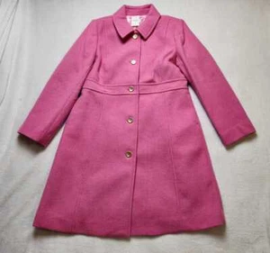Neu J Crew Factory Damenmantel Wollmischung Lady Day in Dusty Bloom Pink - Bild 1 von 12