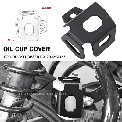 Cubierta protectora de depósito de aceite líquido de frenos trasero CNC para DUCATI DESERT X 2022-2023 Foto 1 de 4