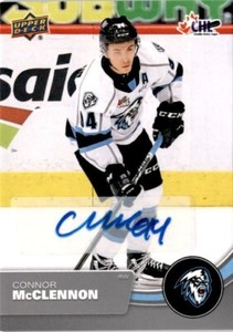 2021-22 Upper Deck CHL Auto Autograph #5 Connor McClennon Chicago Wolves (BB2)