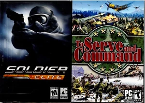 Soldier Elite & To Serve and Command PC New XP 2 Great Games - Picture 1 of 3