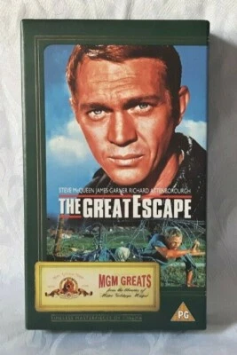 STEVE MCQUEEN THE GREAT ESCAPE SPECIAL EDITION VHS MGM GREATS ISSUE COMPLETE - Image 1 of 4