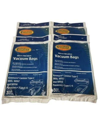 (New) 4 Packs Kenmore* Type C 5055, 50557, 50558 Canister Vacuum Cleaner Bags - Image 1 of 4