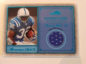2004 Fleer Showcase Grace Edgerrin James Camiseta de juego, 092/300 #EJ2 - Imagen 1 de 2