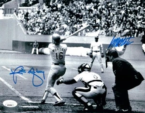 Rick Monday Manny Mota Signed Autographed 8X10 Photo Los Angeles Dodgers JSA - Picture 1 of 2