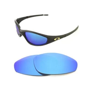 NEW POLARIZED CUSTOM ICE BLUE LENS FOR OAKLEY STRAIGHT JACKET 1999 SUNGLASSES - Picture 1 of 4