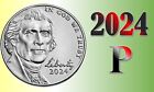 💰 2024 P Jefferson Nickel 5¢ cent - 1 (one) Uncirculated Coins