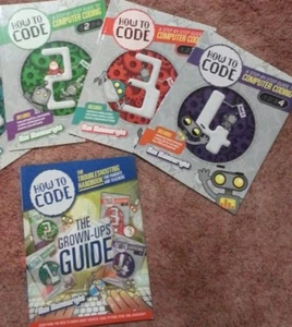 How to Code Level 2 3 4 Free Grown up guide Computer coding !!! SET - Picture 1 of 5