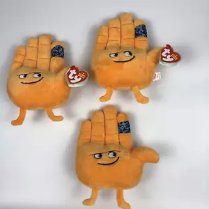X3 TY Beanie Baby 6 Zoll HI 5 Emoji Film Plüschtiere Stofftiere Spielzeug 2 Neu mit Etikett Herzanhänger - Bild 1 von 10