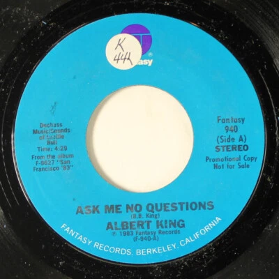 ALBERT KING: ask me no questions / honey bee FANTASY 7" Single 45 RPM - Image 1 of 2