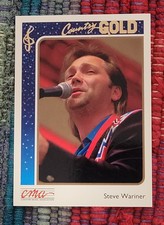 STEVE WARINER #19. GOLD FOIL LETTERING. 1992 CMA COUNTRY GOLD TRADING CARD