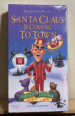 Santa Claus is Coming to Town VHS Fred Astaire 1993 New & Sealed - Image 1 of 3