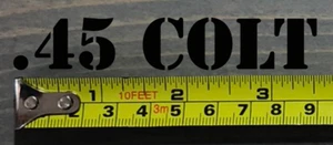 .45 Colt Sticker Decal 3.5" Ammo Can Box Label Black Ammunition Case ACP - Picture 1 of 1