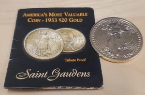 Saint-Gaudens 1933 24k Gold-Plated $20 Proof  - Picture 1 of 2
