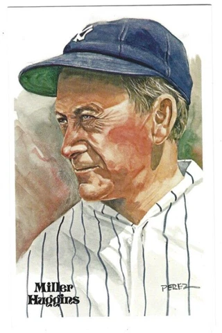 1981 Perez Steele Hall of Fame Postcard #98 Miller Huggins 02501/10000 Cover