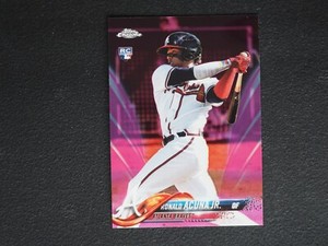 2018 Topps Chrome Ronald Acuna Jr. Pink Refractor NMMT+