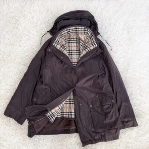 BURBERRY LONDON FR051-820 Coat Jacket 's Size 40 brown polyester nylon - Picture 1 of 11