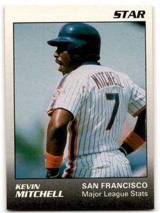 1989 Star Minor League Stats Kevin Mitchell San Francisco Giants #4