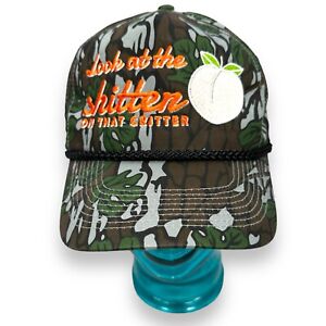 Look at the Sh!tter on That Critter Butt Camo Retro Rope Trucker Snapback Hat