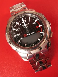 TISSOT 1853 QUARTZ WATCH T TOUCH II LIGHTWEIGHT TITANIUM SAPPHIRE CRYSTAL !! - Picture 1 of 5