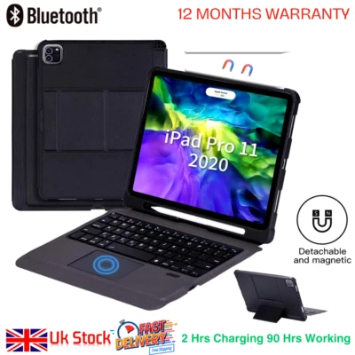 For iPad Pro 11 2nd Generation 2020 Backlit Touched Keyboard Stand Case Cover - Image 1 of 4