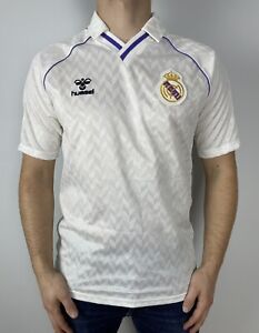 Real Madrid 1988 Hummel Home Football Shirt Mens Vintage Soccer Jersey M Rare