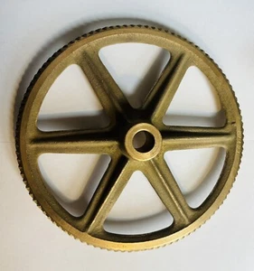 "Herramienta coleccionable Steampunk de 6,5"" polea de engranaje industrial de latón bronce" - Imagen 1 de 8