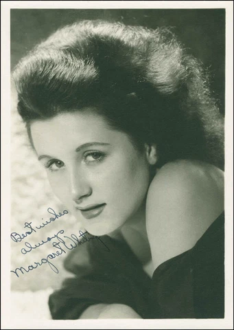 MARGARET WHITING - PHOTOGRAPH SIGNED Cover