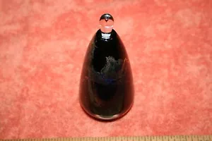 Botella de perfume Matthew Buechner 4-1984 (C) BGH hoja de oro sobre vidrio negro marcado - Imagen 1 de 10