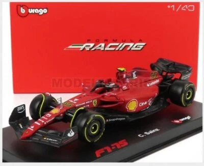BURAGO BU36831-SA FERRARI - F1-75 SCUDERIA FERRARI N 55 SEASON 2022 CARLOS SAINZ - Immagine 1 di 2